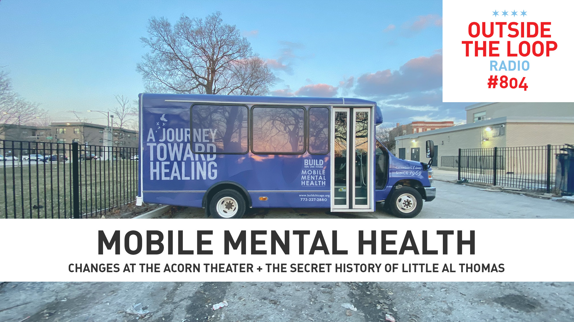 BUILD Chicago’s Mobile Mental Health Bus. (Photo credit: Mike Stephen/WGN Radio).