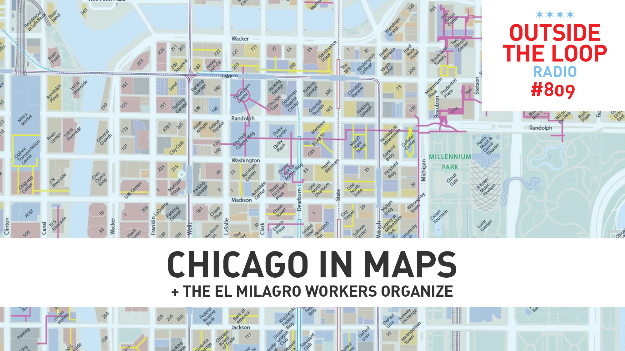Dennis McClendon’s map of the Chicago Pedway. (Public Domain Photo)