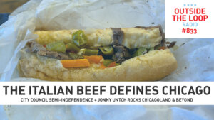 A delicious Italian beef from Johnnie’s in Elmwood Park. (Photo credit: Mike Stephen/WGN Radio)